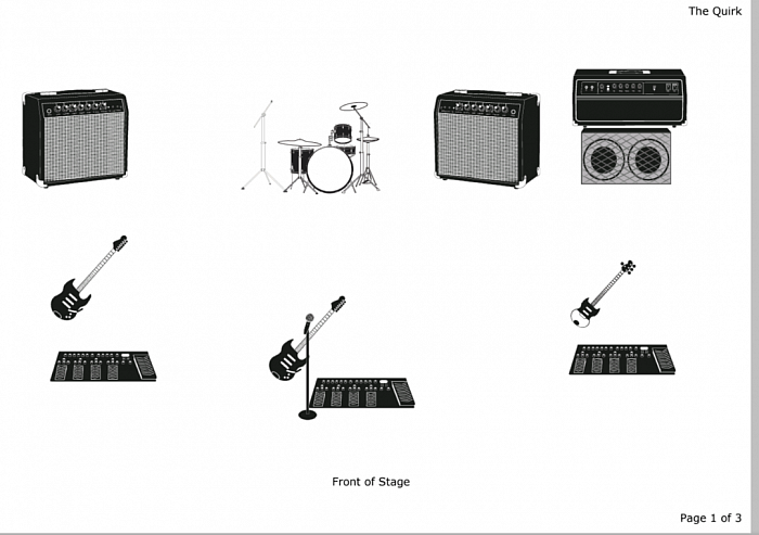 Stage plot